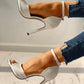 Super high heel plus size women high heel sandals