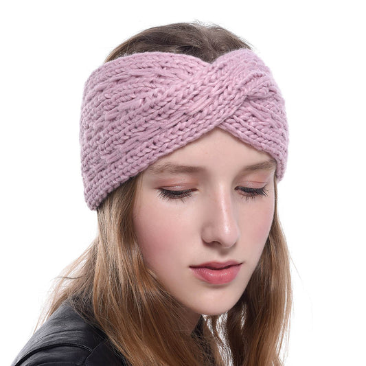 Knitted Headband Diagonally Crossed Hair Accessories