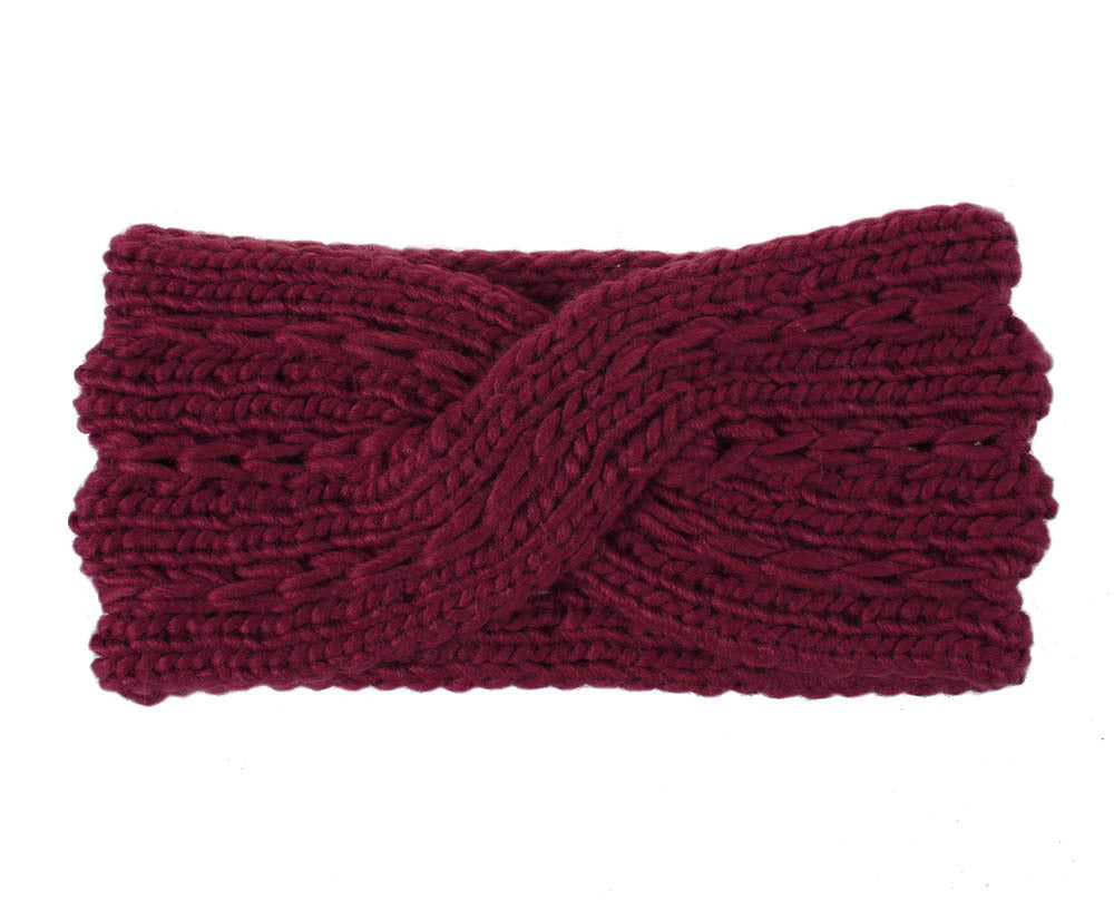 Knitted Headband Diagonally Crossed Hair Accessories