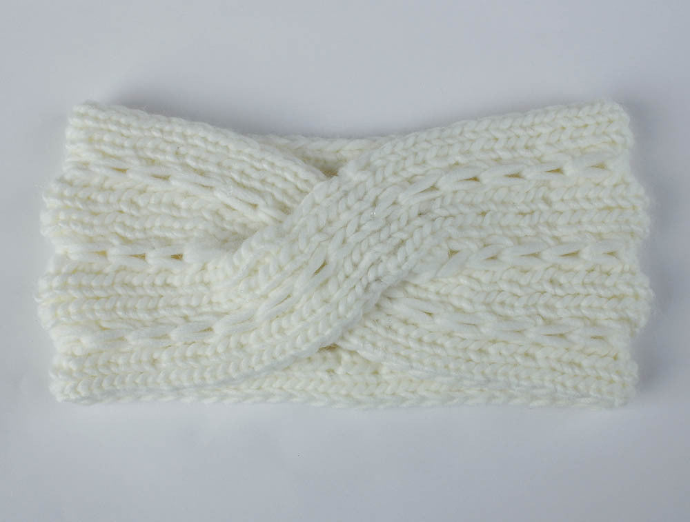 Knitted Headband Diagonally Crossed Hair Accessories