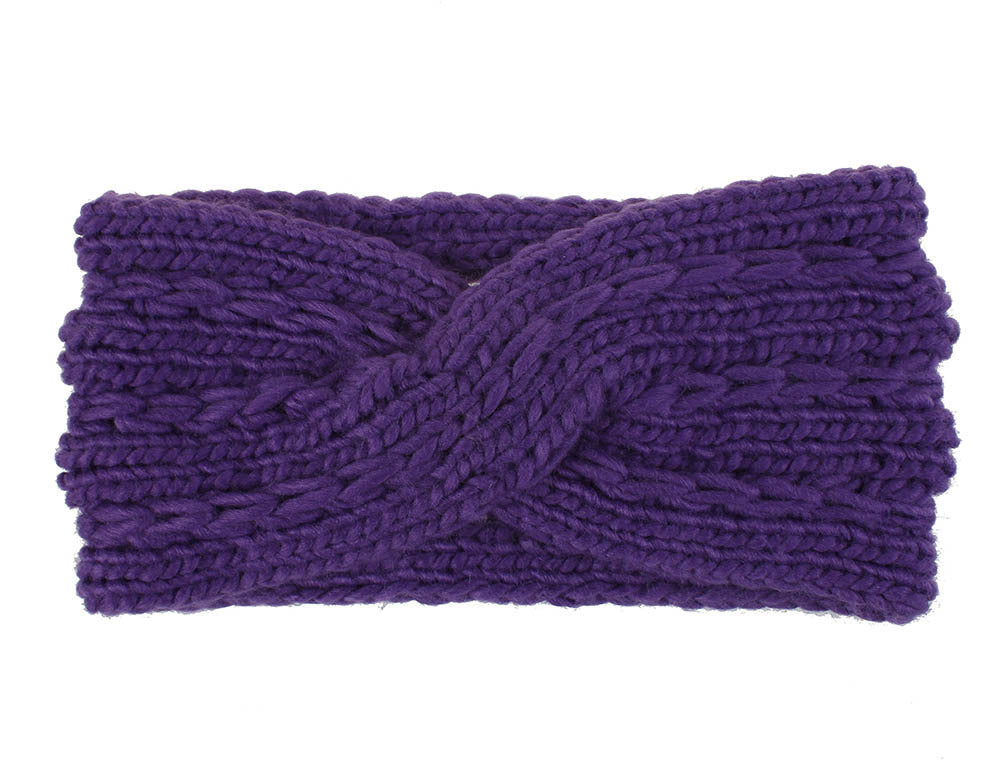 Knitted Headband Diagonally Crossed Hair Accessories