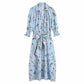 Summer New Style Printed Shirt Dress