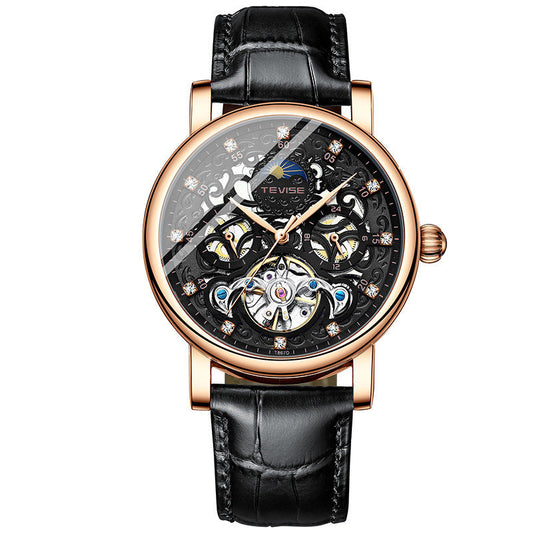 Belt Watch Diamond Hollow Automatic Mechanical Watch Men