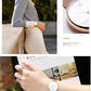 Women's Fashion Simple Geometric Quartz Watch Mesh Strap Watch