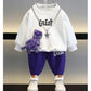 Boys Sweater Suit Clothes Fashionable Children Korean Style