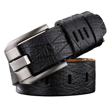 Versatile leather belt for men