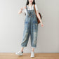 Women's Plus Size Retro Denim Jumpsuit