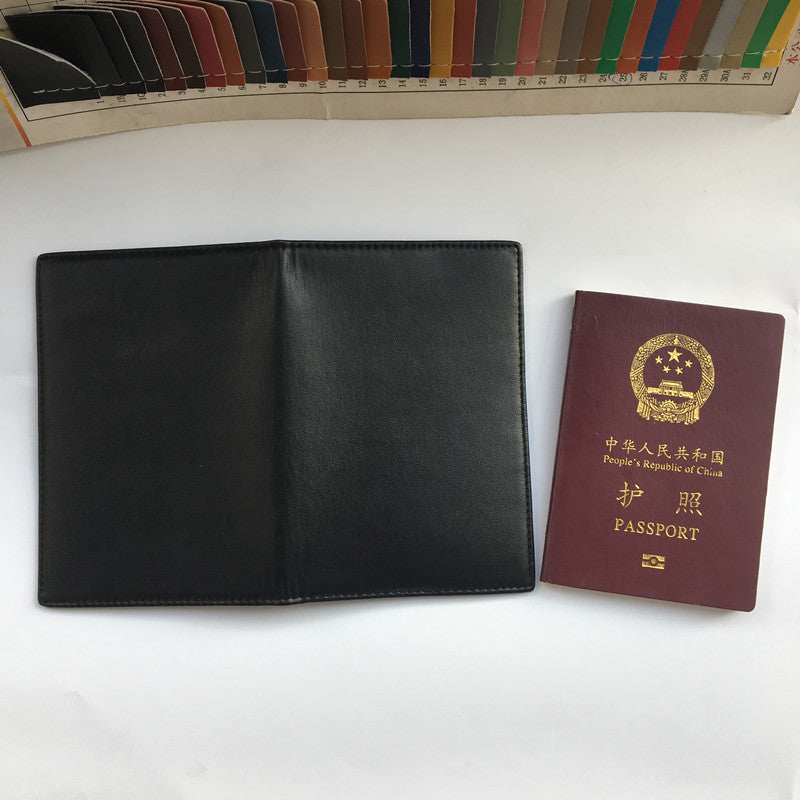 RFID Antimagnetic Passport Holder Leather ID Case