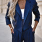 Fashion Striped Suits Casual Lapel Long Sleeve