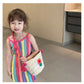 Children's Straw Handmade Knitted Messenger Bag