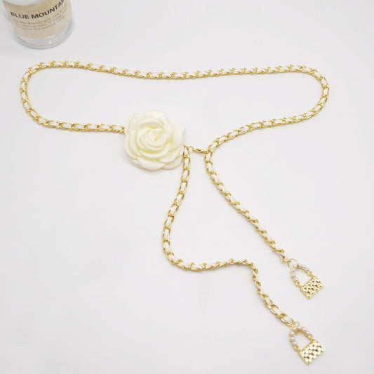 Camellia Woven Waist Chain Accessories Women