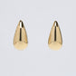 Two Colors Patch Earrings Women's Minimalist Style