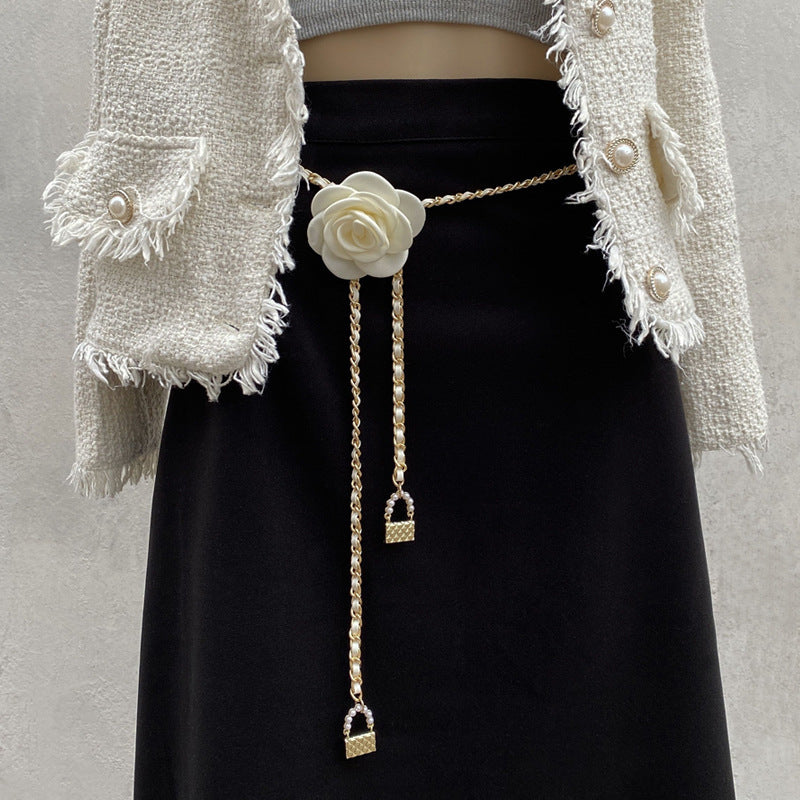 Camellia Woven Waist Chain Accessories Women