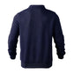 Half-zipper Sweatshirt Solid Color Long-sleeved