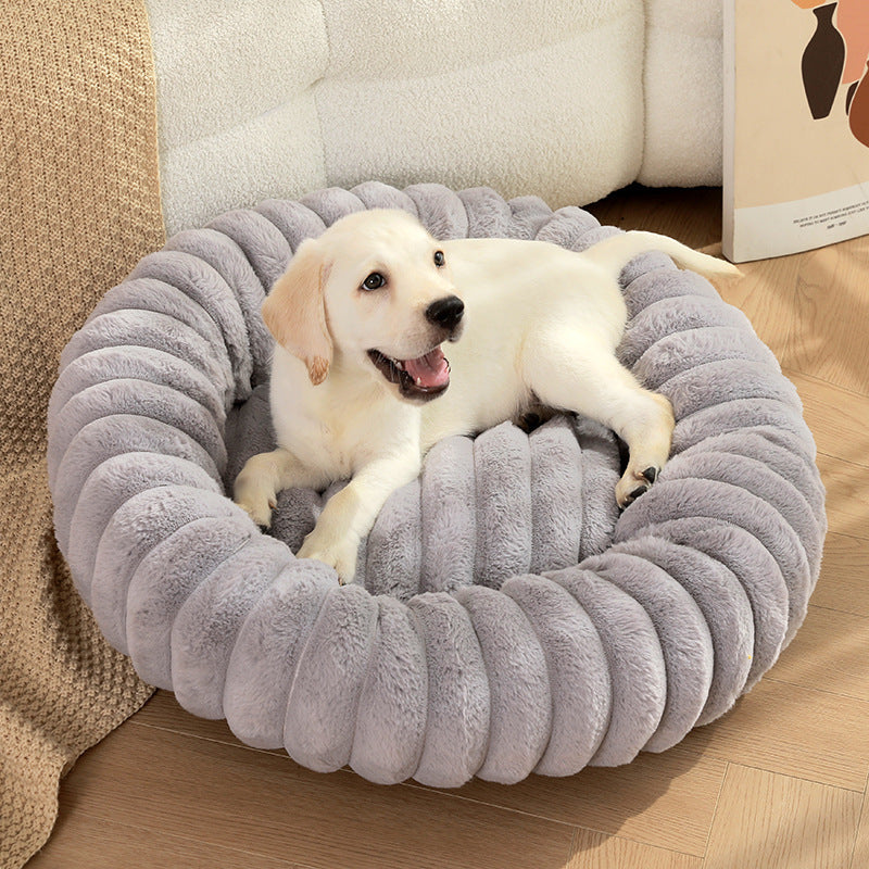 Rabbit Fur Pets Dog Bed Plush Cat Kennel Pet Products