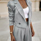 Fashion Striped Suits Casual Lapel Long Sleeve