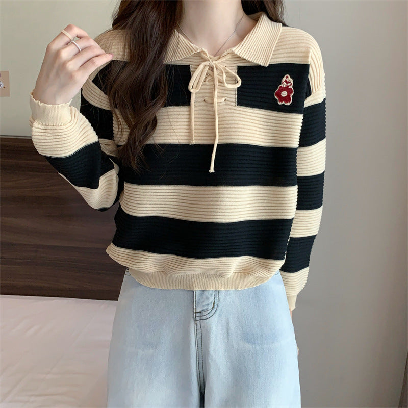 Autumn New Fashion Striped Clothes Women