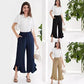 Fashion Ruffles Bell-bottoms Ankle-length Pants Women