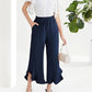 Fashion Ruffles Bell-bottoms Ankle-length Pants Women