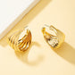 Women's Geometric Warping Metal Stud Earrings