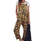 Leopard Print Loose Plus Size Jumpsuit