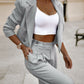 Fashion Striped Suits Casual Lapel Long Sleeve