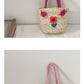 Children's Straw Handmade Knitted Messenger Bag