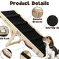 Wooden Adjustable Pet Dog Ladder Foldable Portable Non-slip Ramp